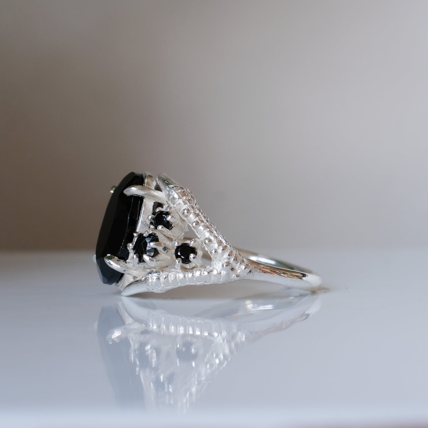 TALON black spinel ring