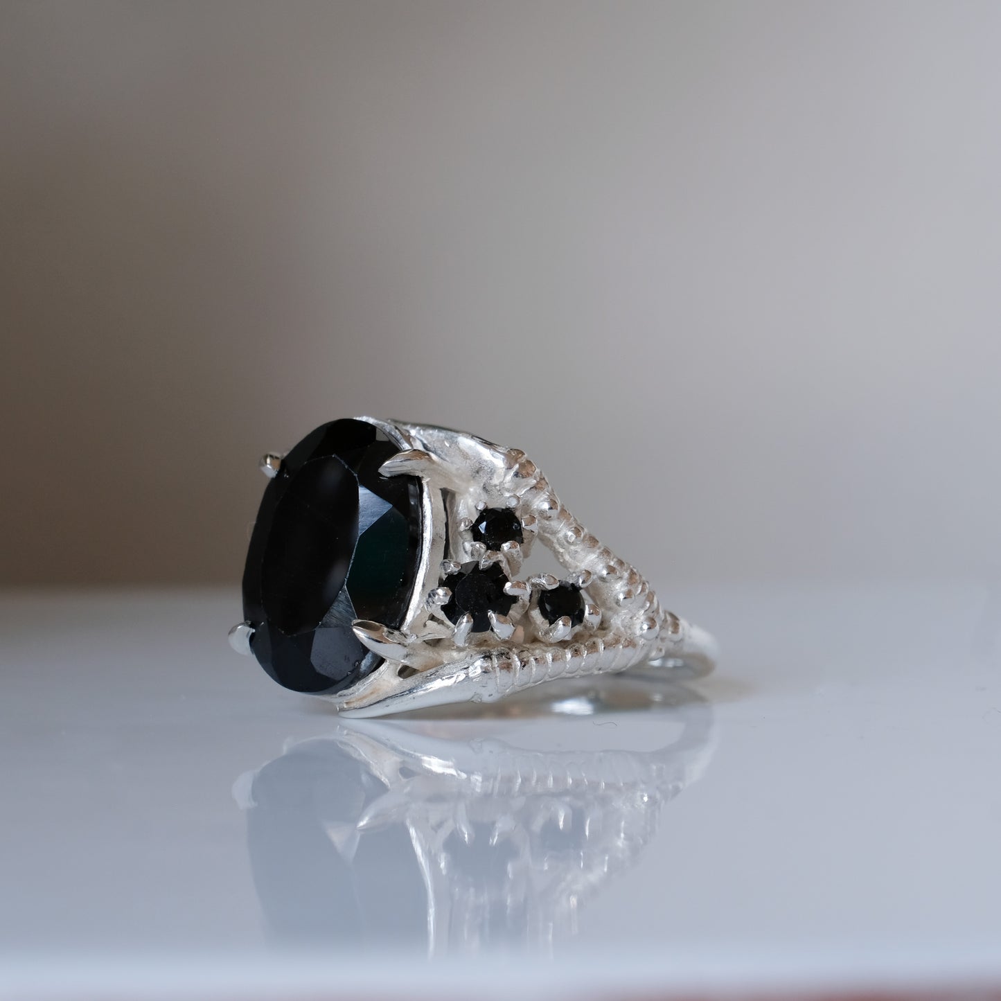 TALON black spinel ring