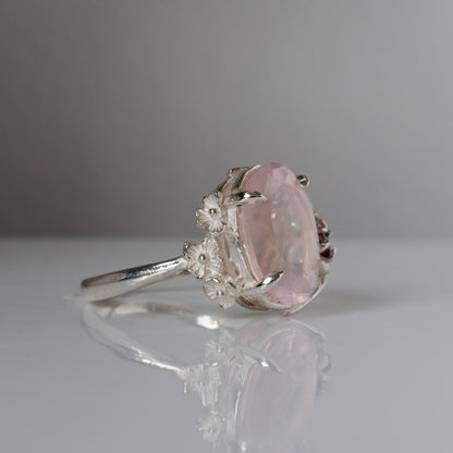 TALON rose quartz ring