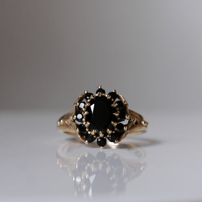 MARTHA black spinel ring