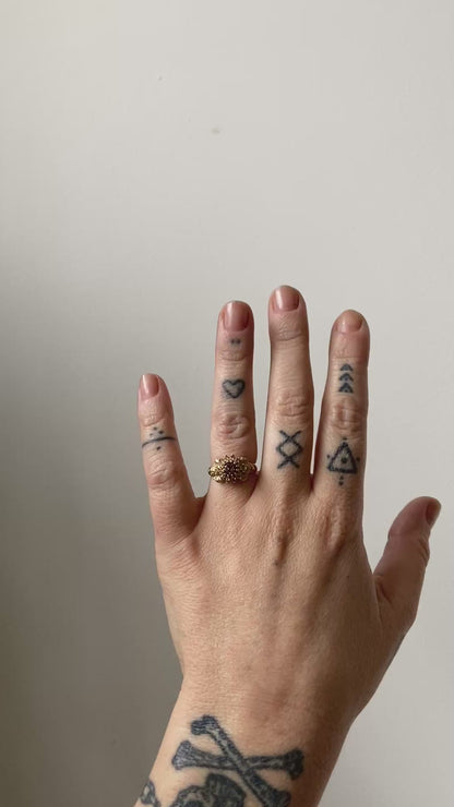 CERBERUS garnet ring